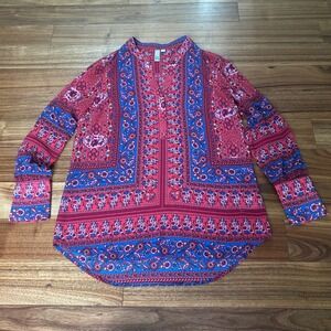 KUT from the Kloth Floral Print Blouse Long Sleeve‎ Bohemian boho Size S